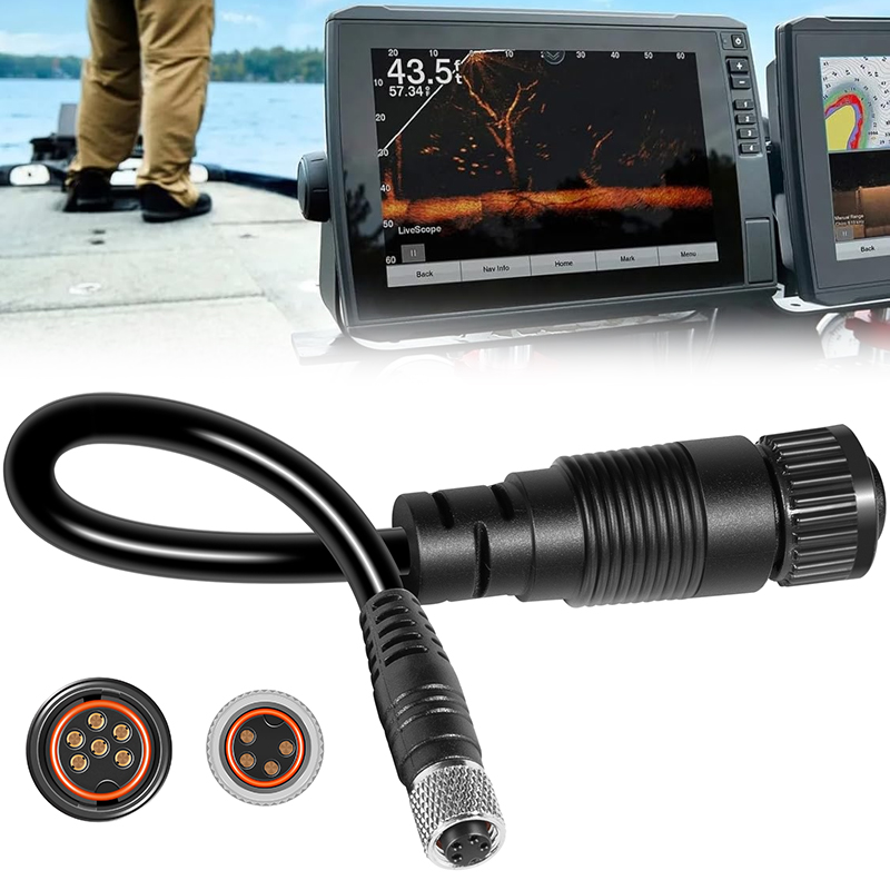 Fish Finder Cable - كابل محول MKR-US2-1 عالمي لسونار 2،