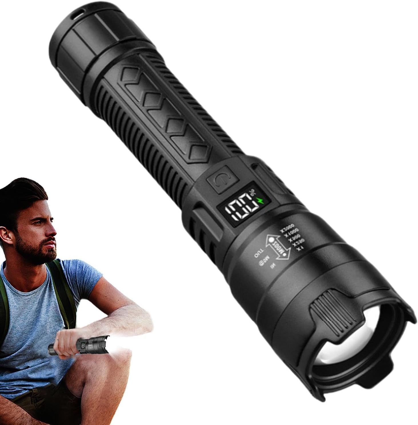 Fishing Light - التكتيكية مصباح ليد جيب 2000LM USB