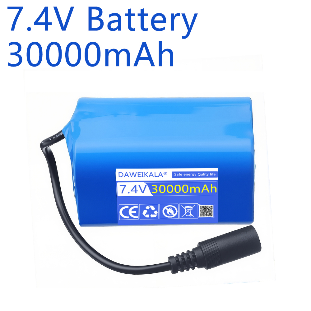 Fish Finder Charger - بطارية 7.4 فولت 30000 مللي أمبير