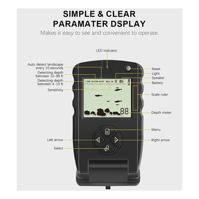 جهاز كشف الأسماك المحمول الجدي - مراجعة Fish Finder Portable وسعره