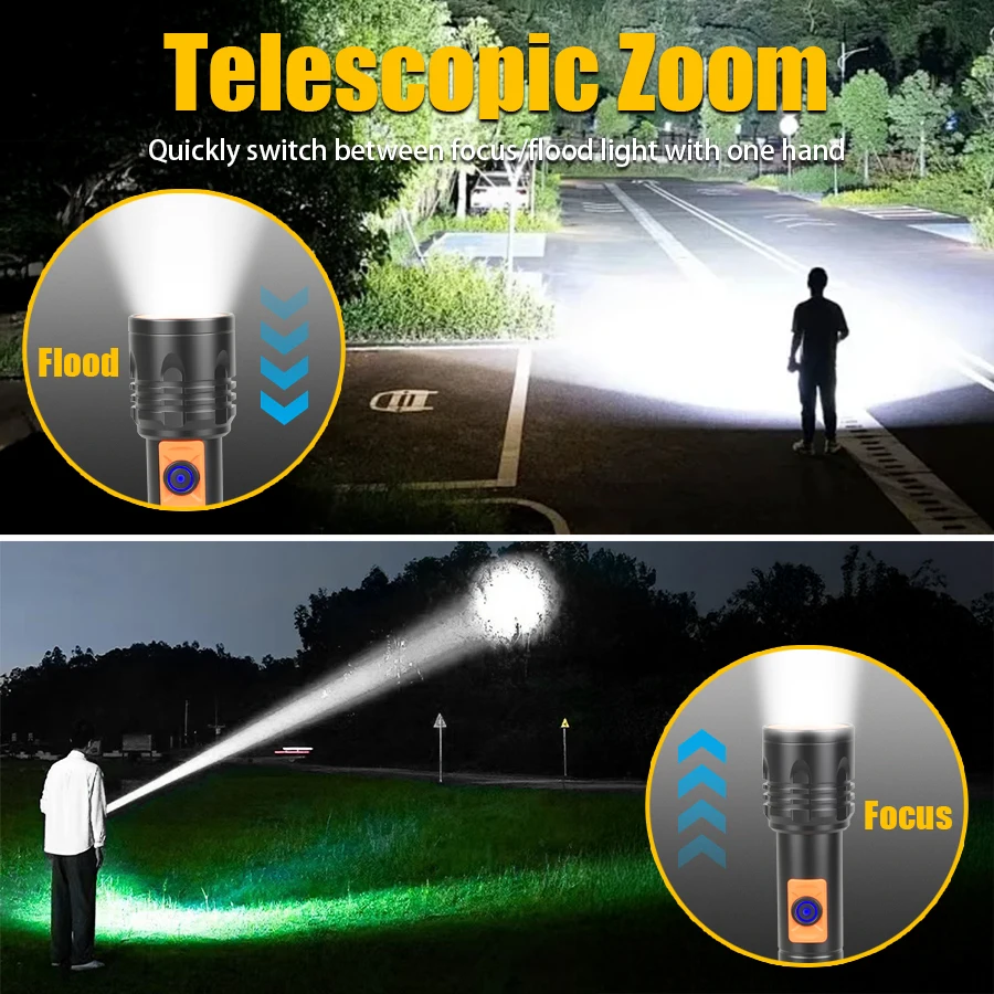 مصباح يدوي LED عالي الطاقة USB - مراجعة Fishing Light وسعره