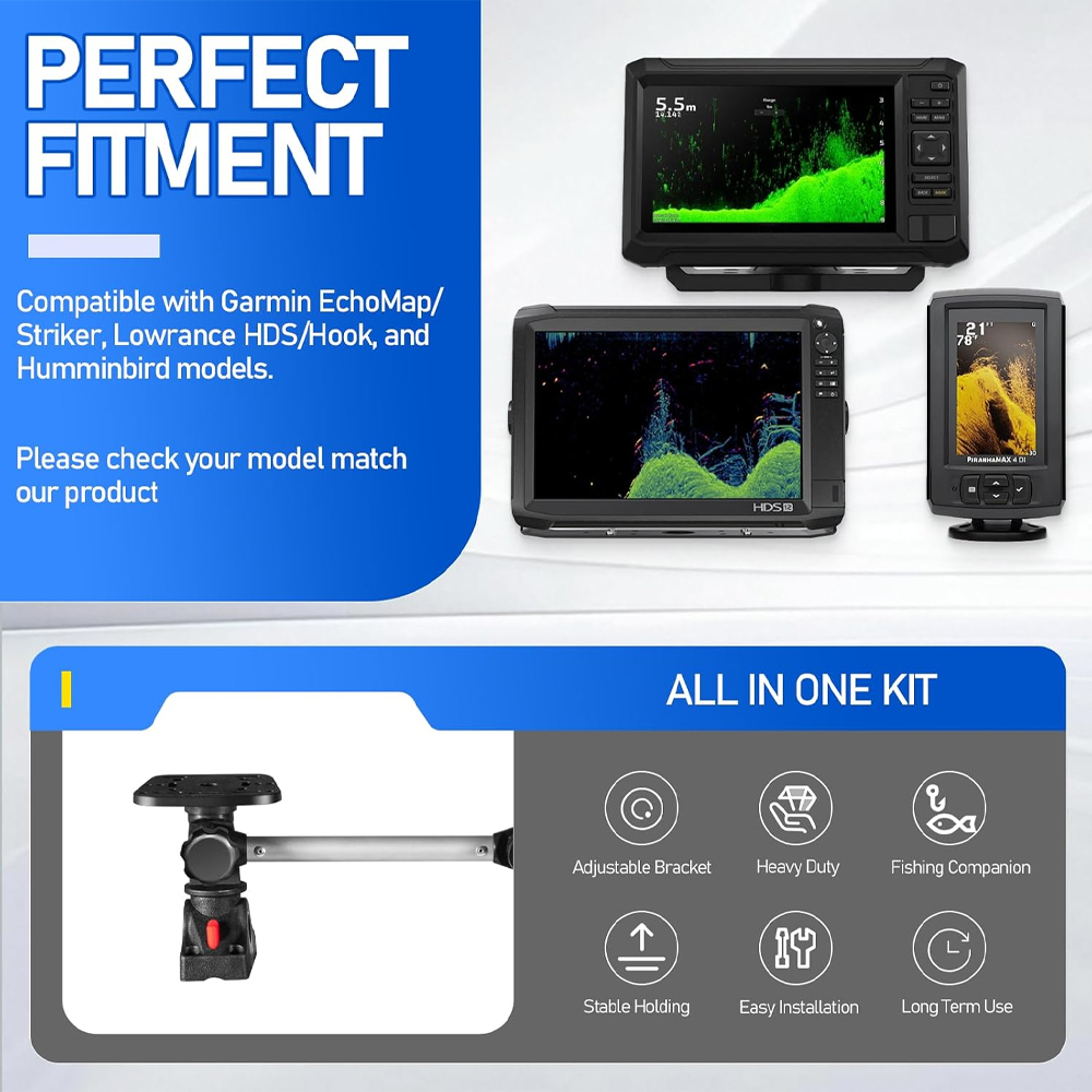 قطعة غيار لحامل جهاز تحديد موا - مراجعة Fish Finder Portable وسعره