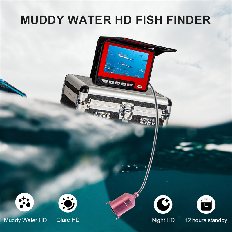 عمق ملون صياد السمك رصد مقاوم  - مراجعة Fish Finder Portable وسعره