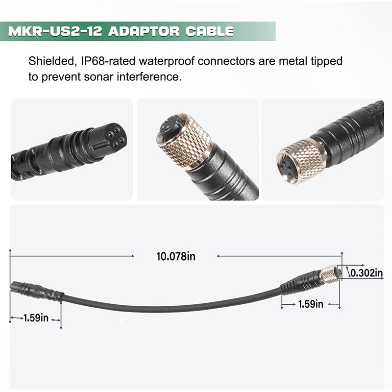 1852072 ‎ كابل محول MKR-US2-12 - مراجعة Fish Finder Cable وسعره