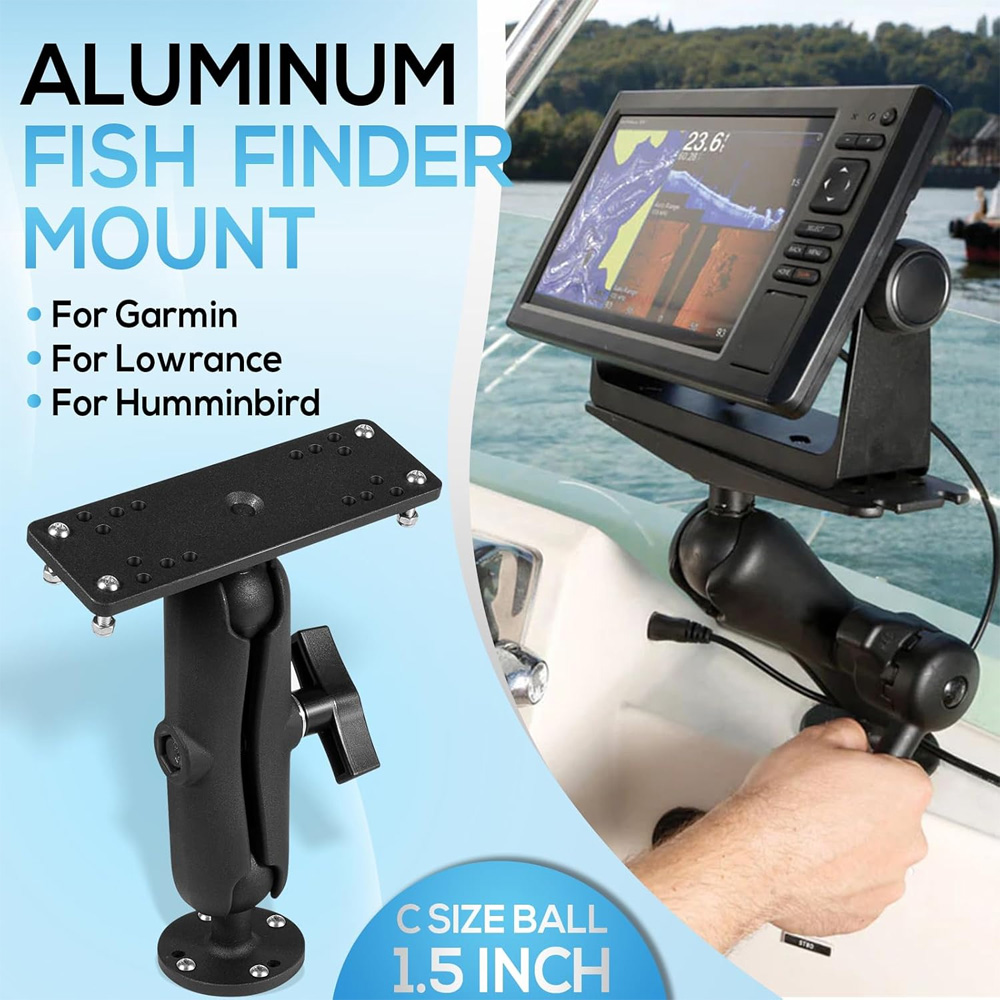 حامل جهاز تحديد مواقع الأسماك  - مراجعة Fish Finder Mount وسعره