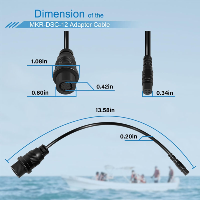 1852081 MKR-DSC-12 كابل محول F - مراجعة Fish Finder Cable وسعره