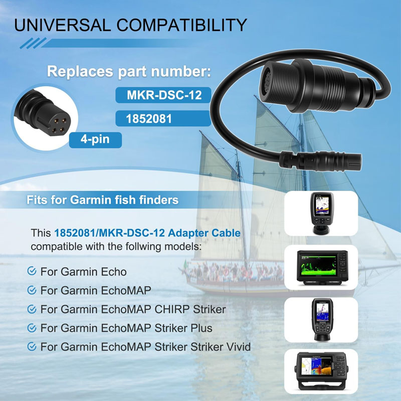 1852081 MKR-DSC-12 كابل محول F - مراجعة Fish Finder Cable وسعره