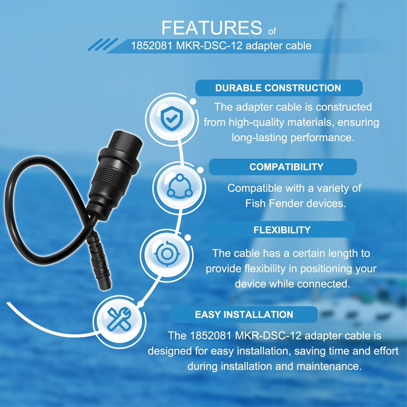 1852081 MKR-DSC-12 كابل محول F - مراجعة Fish Finder Cable وسعره