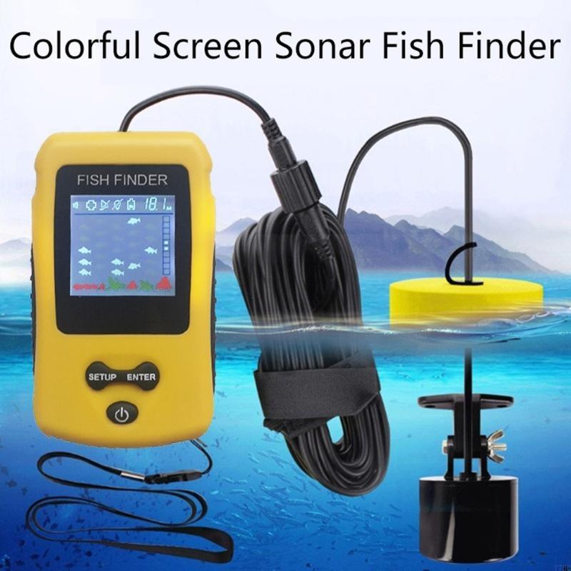 77HC مكتشفات السونار السونار ا - مراجعة Fish Finder Portable وسعره
