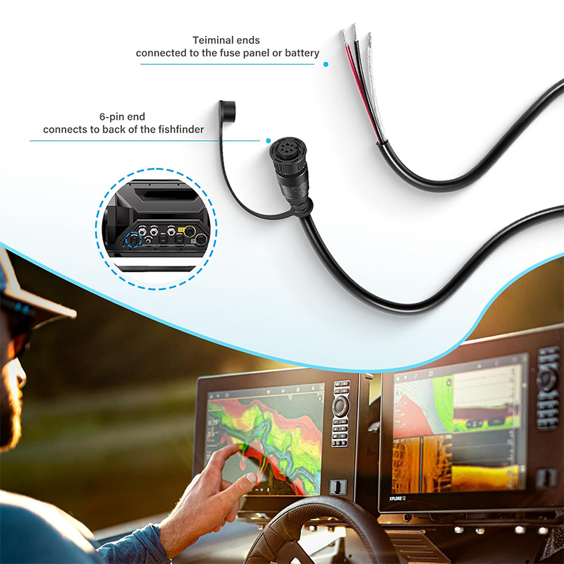 كابل طاقة 720110-1 PC13 لجهاز  - مراجعة Fish Finder Cable وسعره