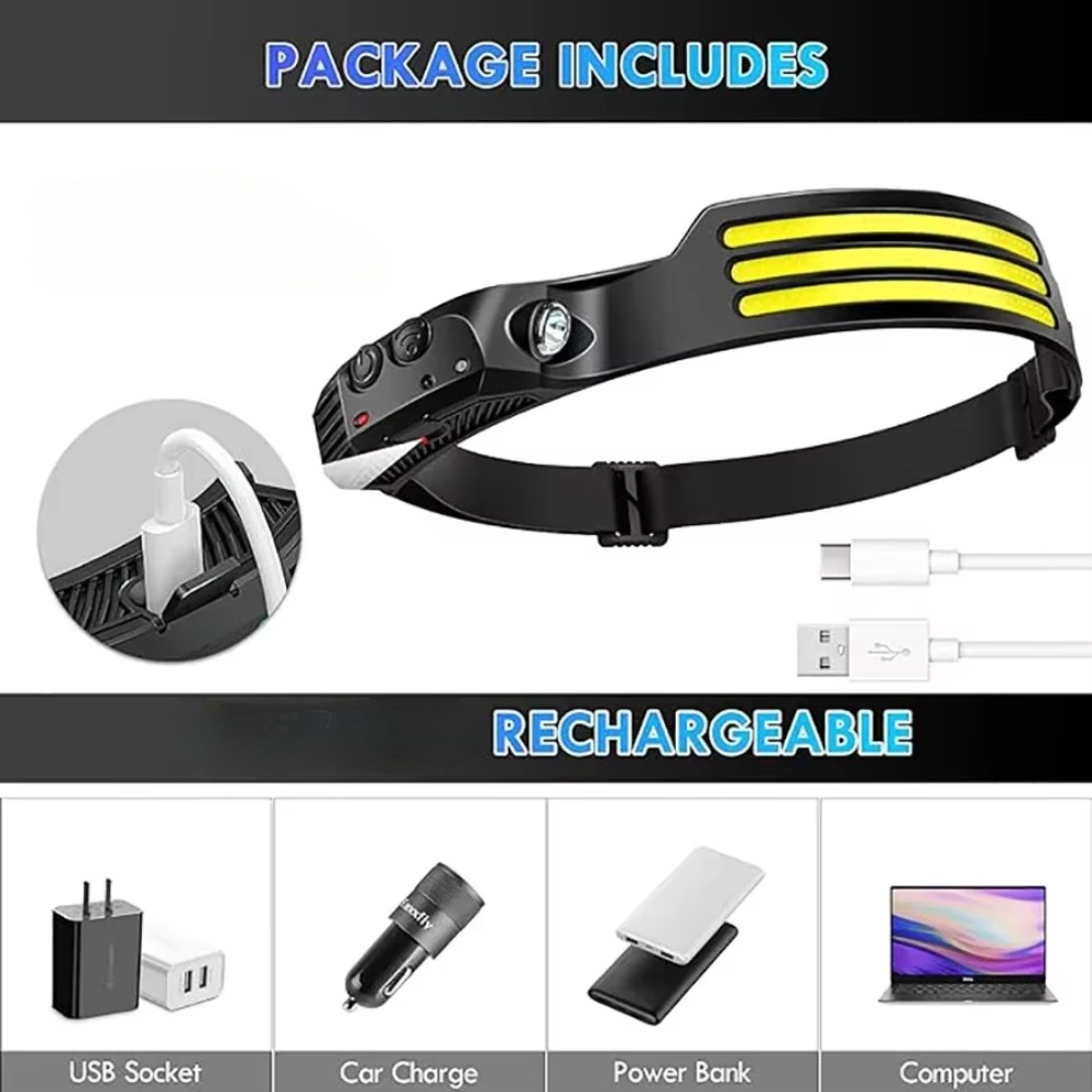 COB LED التعريفي كشافات USB مص - مراجعة Fish Finder Battery وسعره