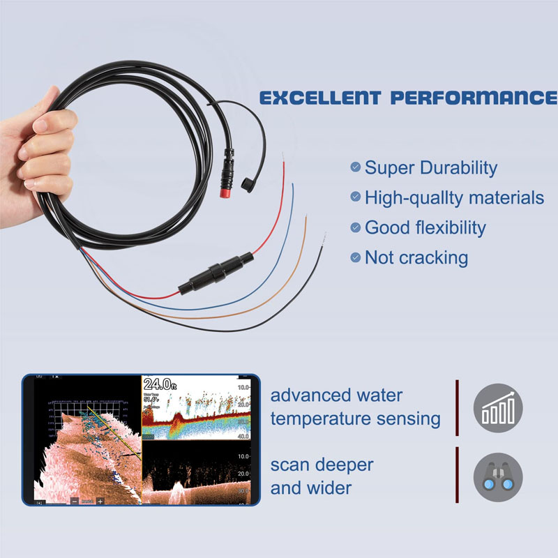 010-12199-04 كابل الطاقة/البيا - مراجعة Fish Finder Cable وسعره