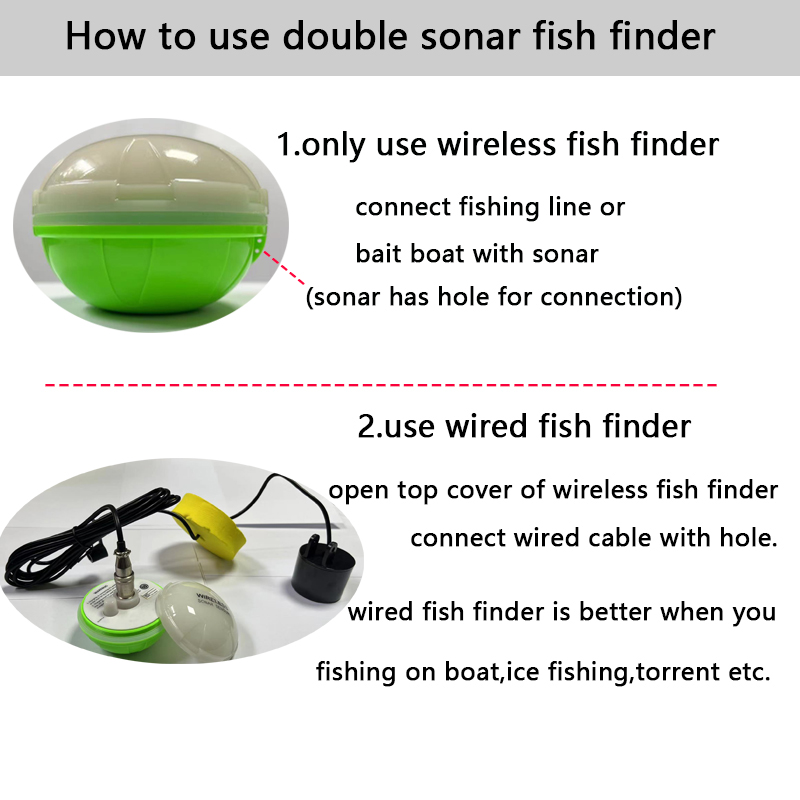 جهاز محمول لاسلكي بتقنية البلو - مراجعة Fishing Depth Finder وسعره
